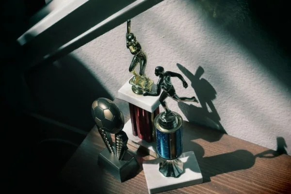 baseball team celebration trophy